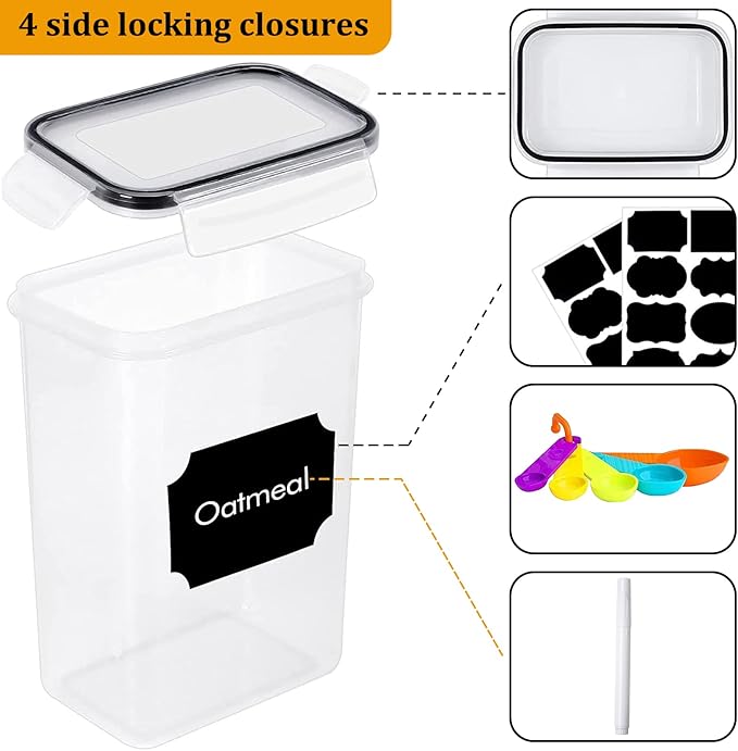8 Pack Airtight Food Storage Containers - Image 3