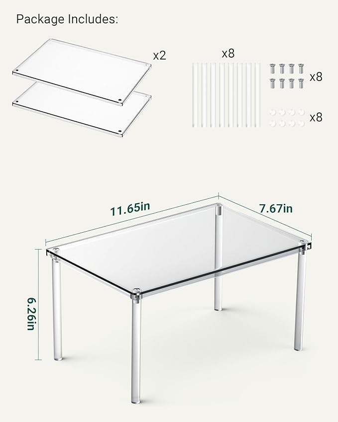 Bobomoment Acrylic Cabinet Organizer, Spice Rack Organizer - Image 4