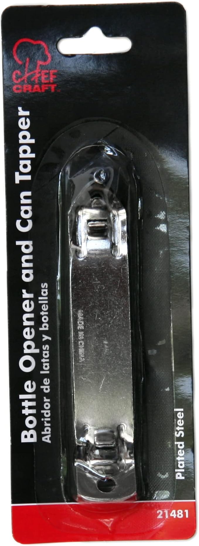 Chef Craft Select Iron Plated Bottle Opener, 4.25 inches in length - Image 2