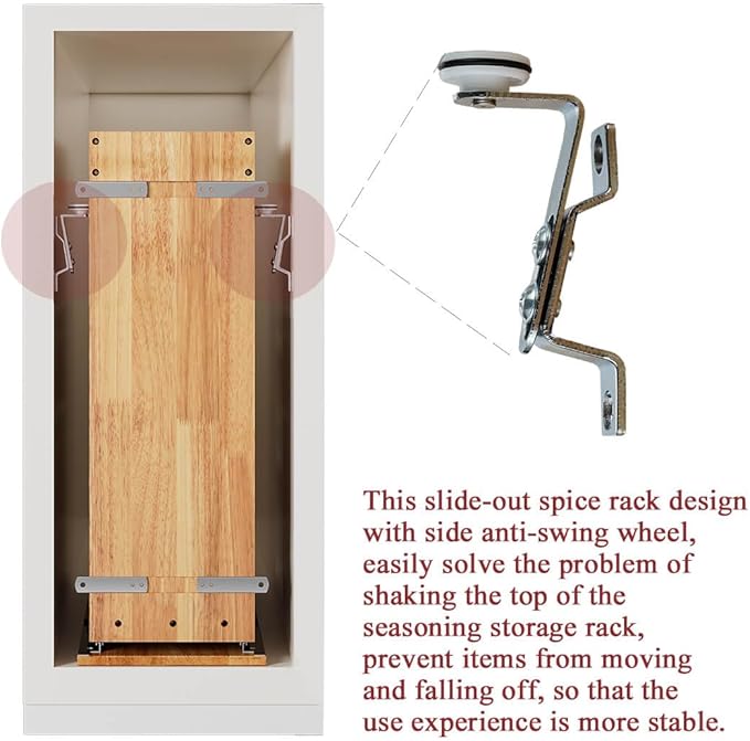 OCG 5" Pull-Out Solid Wood Storage Organizer - Image 6