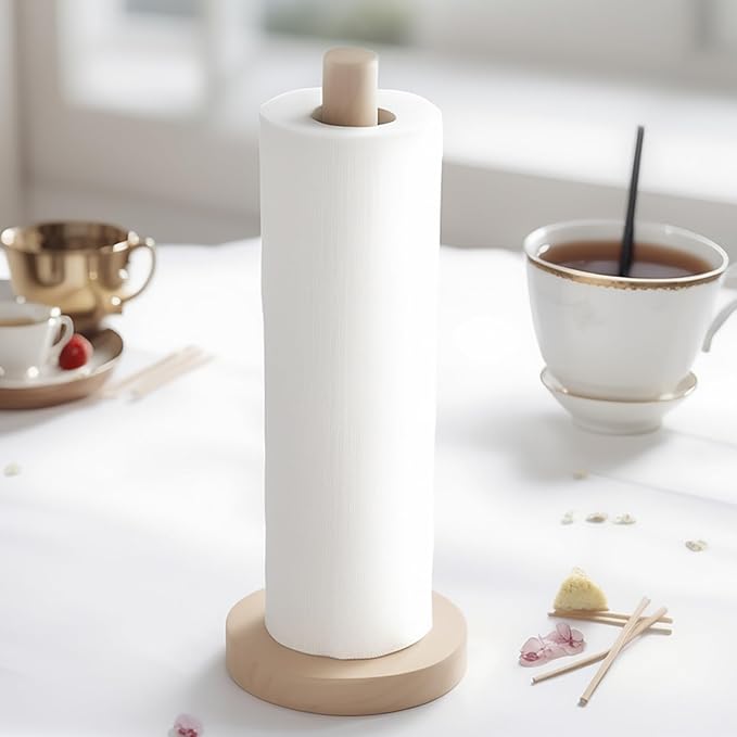 KitchLife Wooden Paper Towel Holder Countertop - Image 6