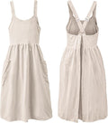 Uaussi Cotton Linen Apron Cross Back Work Apron by Uaussi