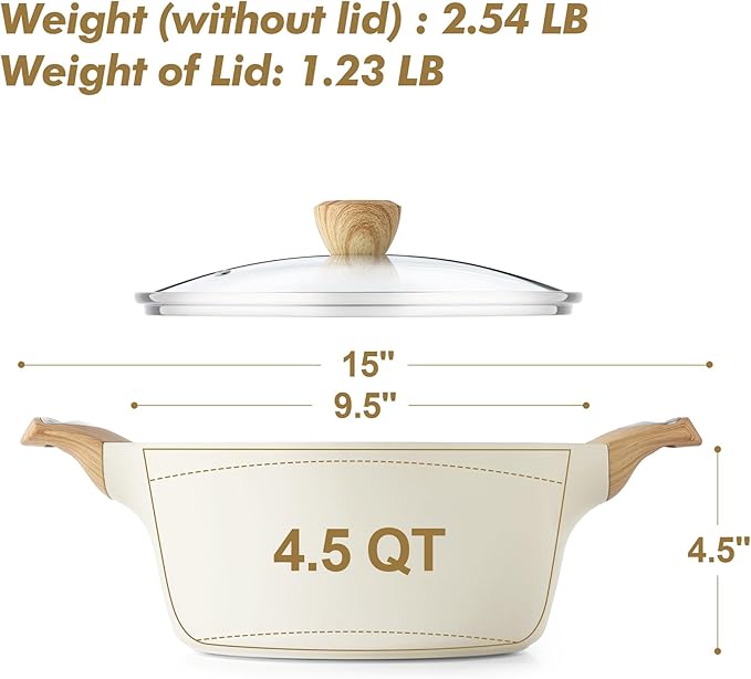 SENSARTE Ceramic Nonstick Stock Pot - Image 6