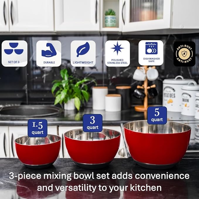 WHYSKO® Stainless Steel Mixing Bowls - Image 2