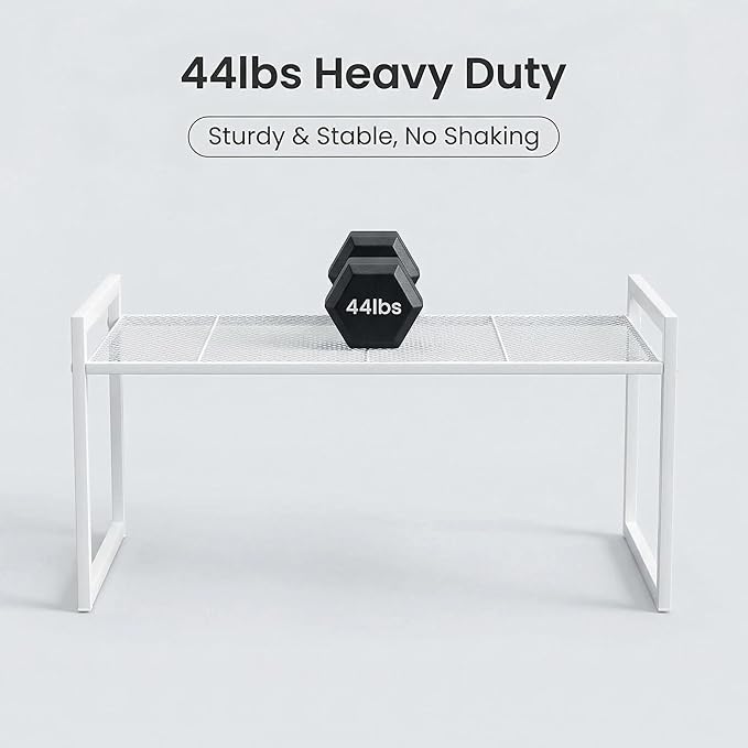 Cabinet Organizer 14.8''W 44 LBS Load Capacity Heavy Duty Kitchen Pantry Shelf - Image 4
