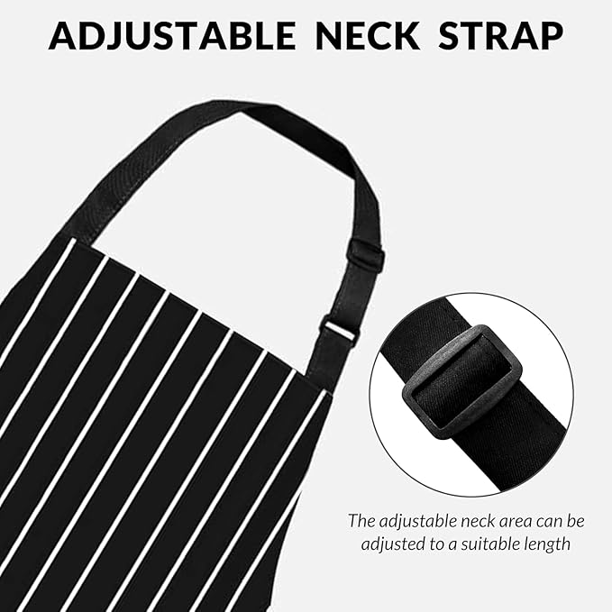 2Pack Adjustable Kitchen Apron for Women Men - Image 5