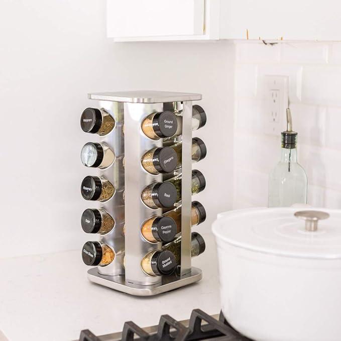 Orii 20 Jar Rotating Spice Rack - Image 3