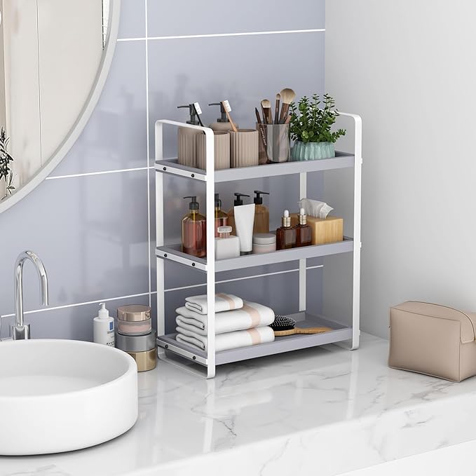 HNRLOY Bathroom Counter Organizer, Bathroom Countertop Organizer, Counter Shelf - Image 6