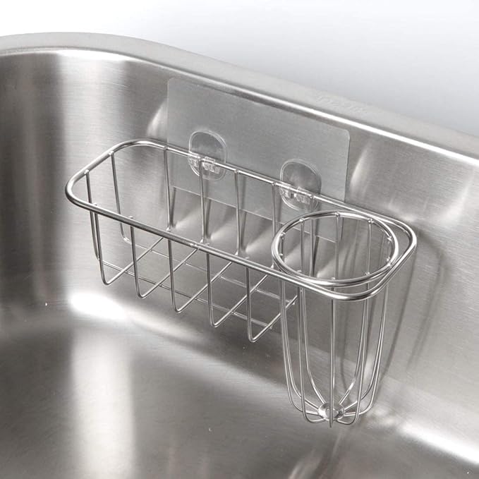 HULISEN 3-in-1 Sponge Holder for Kitchen Sink - Image 2