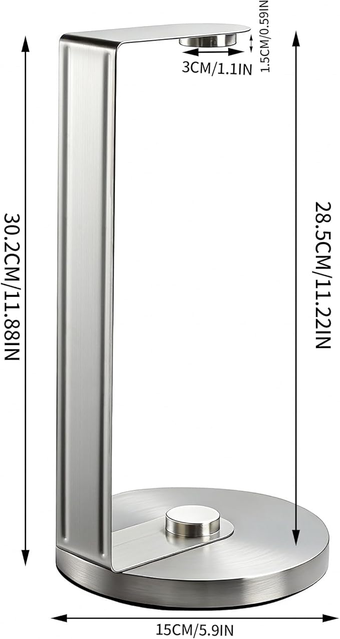 ZUNTO Paper Towel Holder for Countertop, Freestanding Kitchen Paper Towel - Image 3