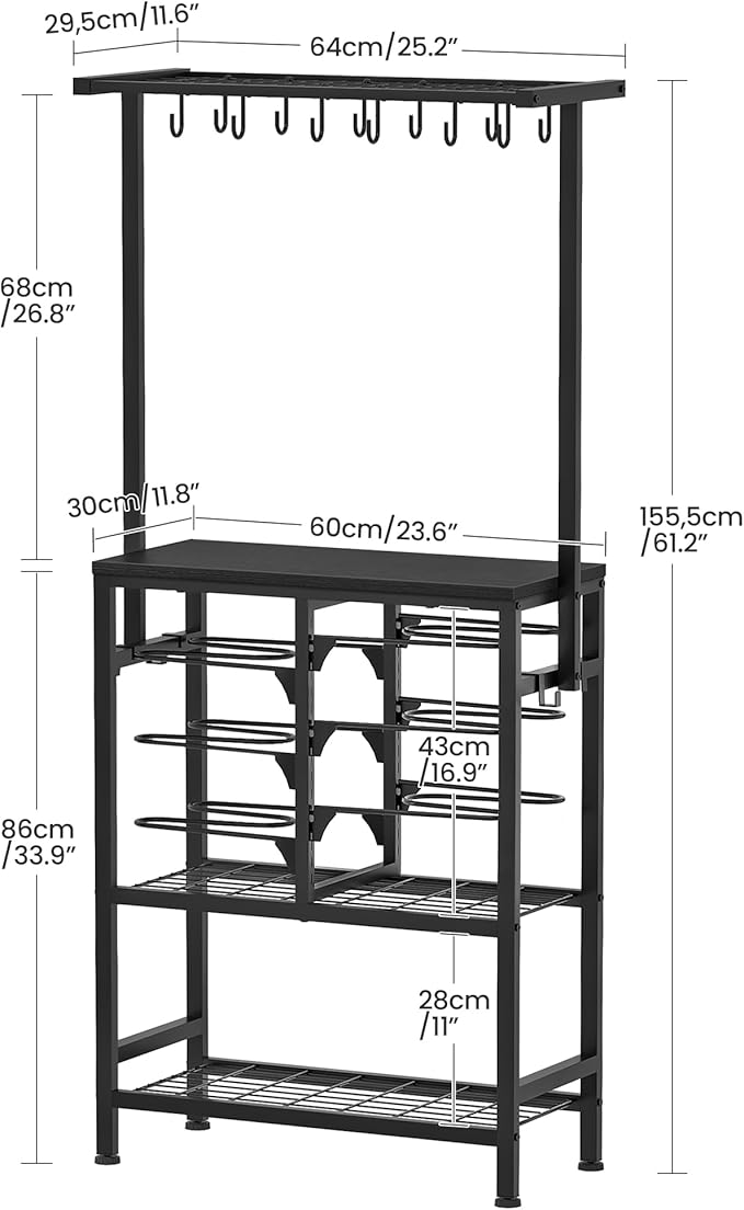 CHOEZON Pots and Pans Organizer Rack, Kitchen Bakers Rack, Kitchen Island Table - Image 5