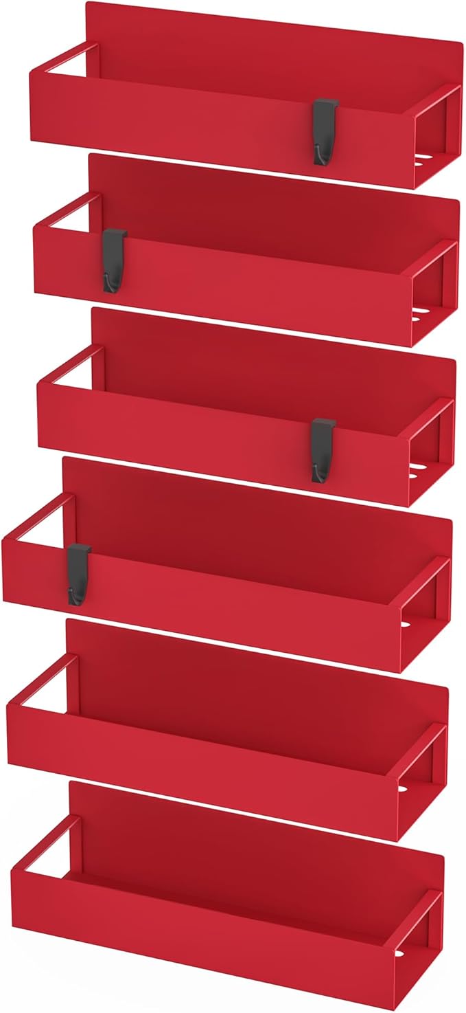 HuggieGems 6 Pack Magnetic Spice Storage Rack Organizer - Image 5