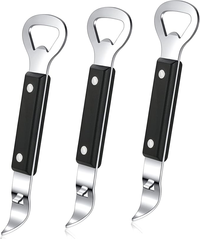 HANCELANT Can Punch Bottle Opener, Manual Stainless Steel Can Opener 3 Pack by HANCELANT
