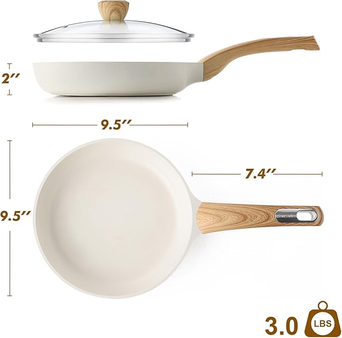 SENSARTE Ceramic Nonstick Frying Pan Skillet - Image 9