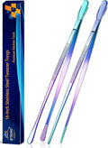 JETKONG 2 Pcs 16-Inch Stainless Steel Fine Tongs Extra Long Chopstick Tongs by JETKONG