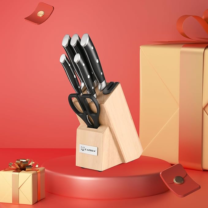8 Piece German Stainless Steel Knife Set - Image 7