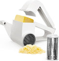 Cheese Grater with Handle, Rotary Cheese Grater, Hard Cheese & Nut Grater by NEZUIBAN