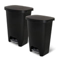 Glad 13 Gallon Trash Can, 2 Pack | Plastic Kitchen Waste Bin by GladTrashFoodStorage