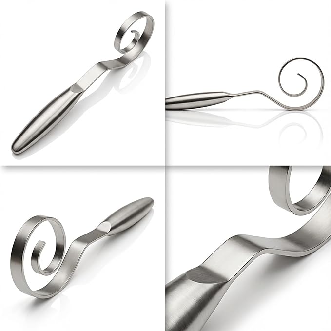 Maxjoy Danish Dough Whisk Stainless Steel Hook - Image 4