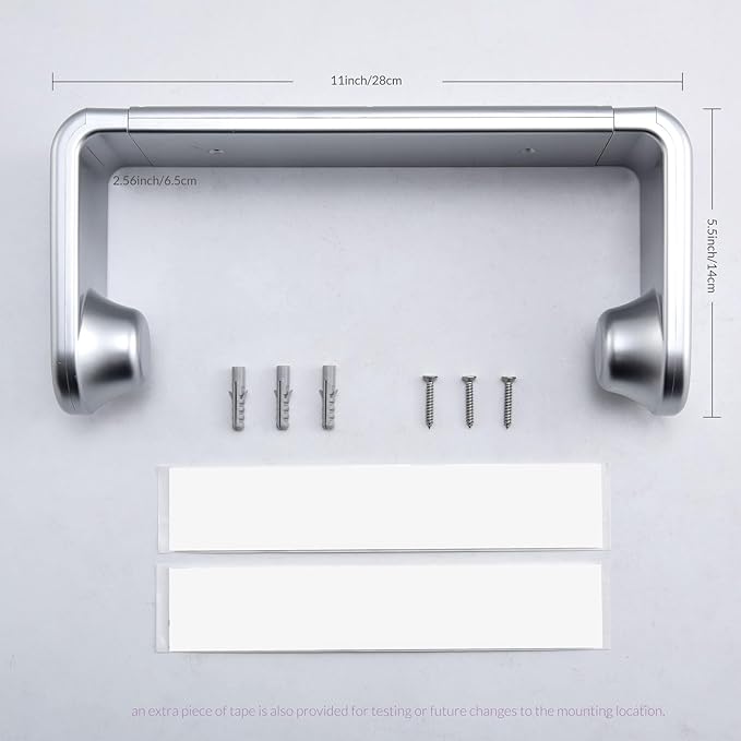 simpletome Paper Towel Holder ONE Hand Tear Adaptive Tension Arm Adjustable - Image 6