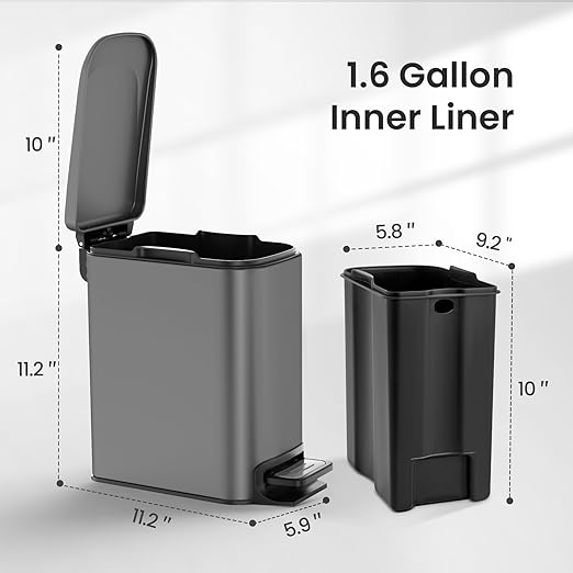 Cesun Small Bathroom Trash Can - Image 6
