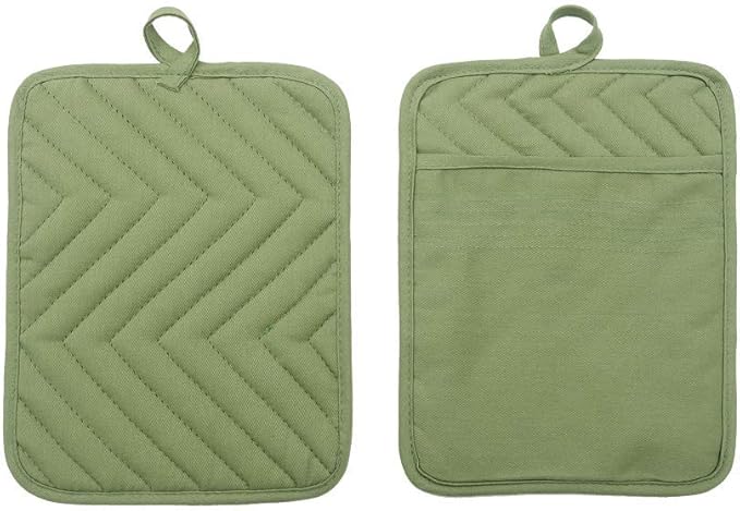 Anyi Heat Resistant Pot Holders, Cotton Hot Pads - Image 3