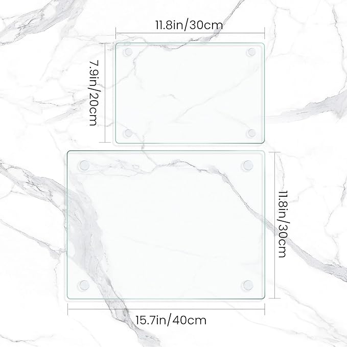 Mymonfif Tempered Glass Cutting Board - Image 2