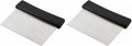 Winco Plastic Handle Winware Stainless Steel Dough Scraper 6 x 3 inches by Winco