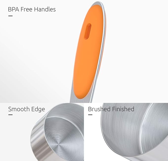 Measuring Cups : U-Taste 18/8 Stainless Steel Measuring Cups and Spoons Set of - Image 6