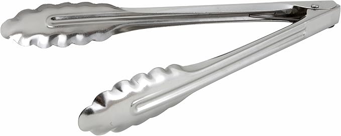 Winco Coiled Spring Medium Weight Stainless Steel Utility Tong by Winco