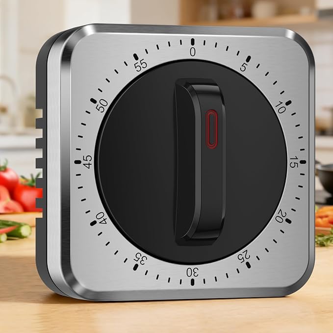 Mechanical Kitchen Timer with Magnet: Wind Up Cooking Timer Clock with Loud by Unknown