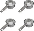 1/2 Cup Stainless Steel Measuring Cup | Sturdy Metal 125 ml | 125 cc | 4 oz | by Knupp+Co.