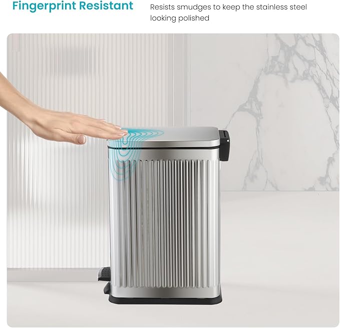 Home Zone Living 4 Gallon Kitchen Trash Can - Image 7