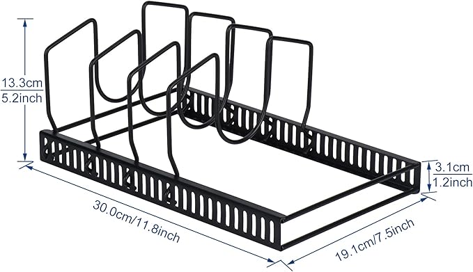 Toplife Pot Lids Organizer Rack - Image 2