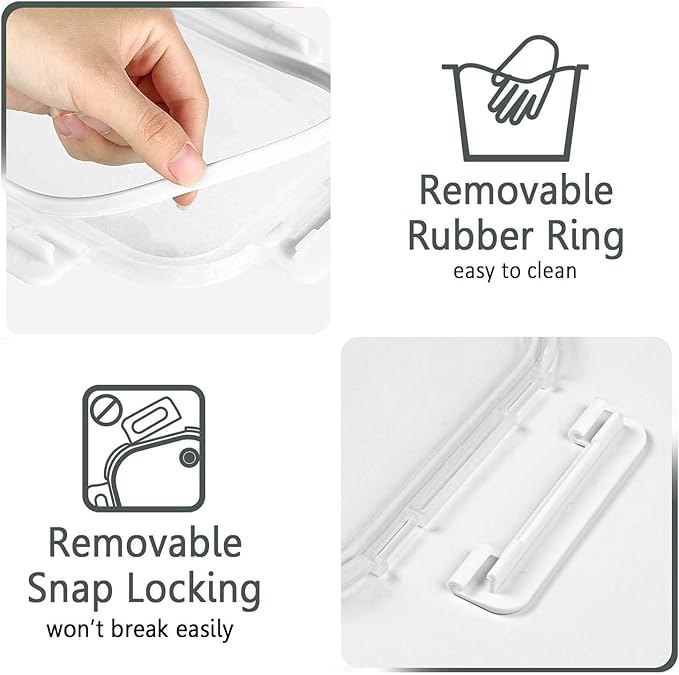 30 Pieces Glass Food Storage Containers - Image 8