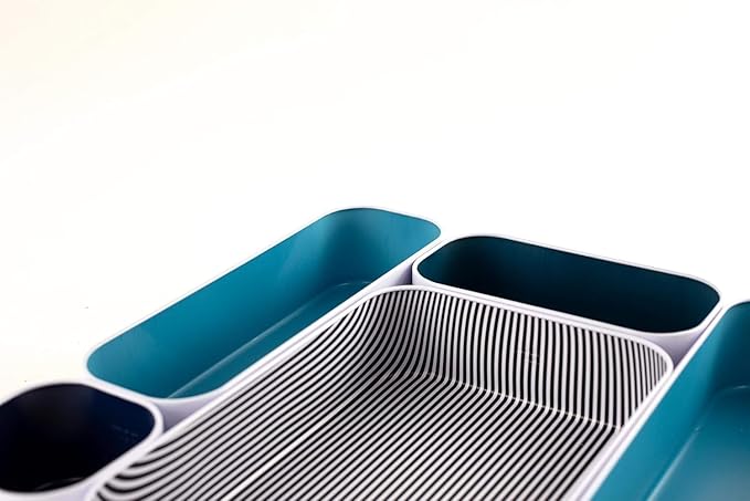 Three by Three Seattle 5 Piece Metal Organizer Tray Set - Image 4