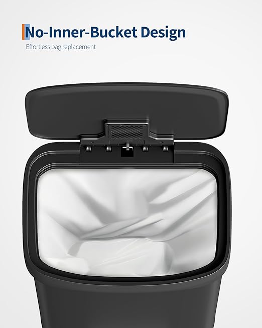 Garvee 16 gal / 60 L Metal Trash Can - Image 4