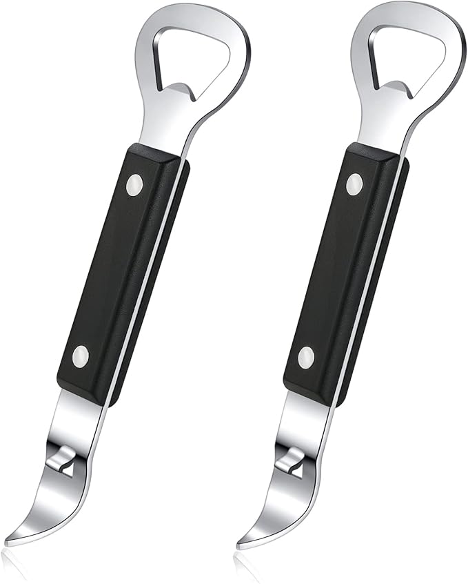HANCELANT Can Punch Bottle Opener, Manual Stainless Steel Can Opener 2 Pack by HANCELANT
