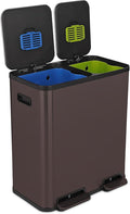 SIMPLI-Magic 18.5 Gallon Dual Compartment Kitchen Trash Can by Simpli-Magic
