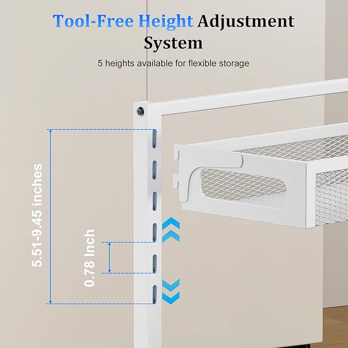 Petiza Metal Under Sink Organizer, Pull Out Cabinet Organizer Rack - Image 5