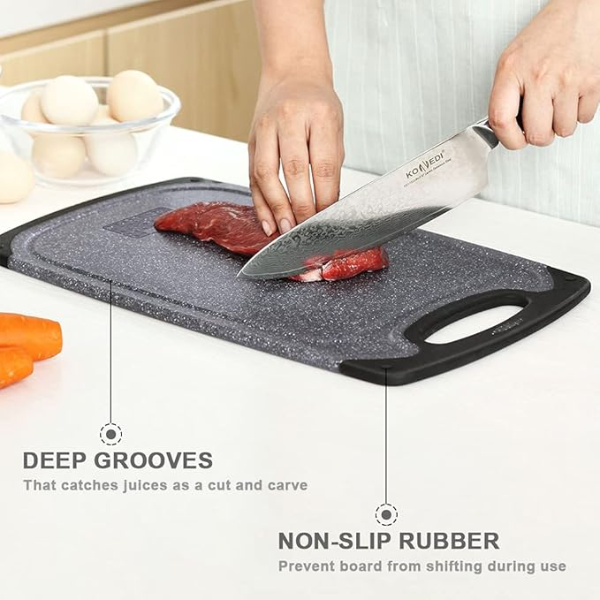 Viretang Plastic Cutting Boards Set of 3 Extra Large - Image 7