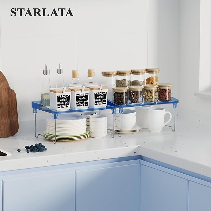 STARLATTA Acrylic Cabinet Organizer Shelf, Spice Rack, Countertop Organizers - Image 2