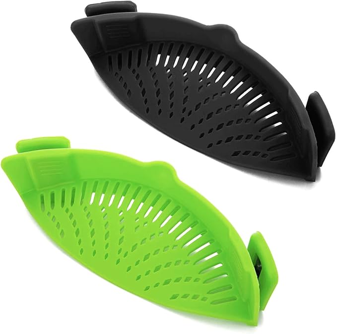 2 Pcs Clip on Strainer, Pot Strainer by Qiunizadila
