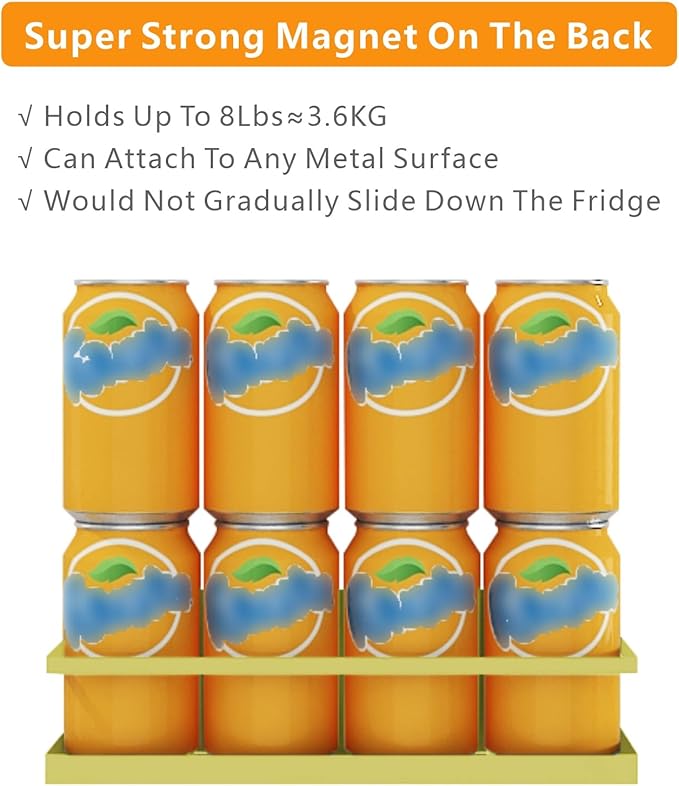 Magnetic Spice Rack For Refrigerator Magnetic Fridge Shelf For Kitchen Spice - Image 3