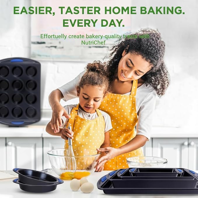 NutriChef 10-Piece Nonstick Bakeware Set - Image 3
