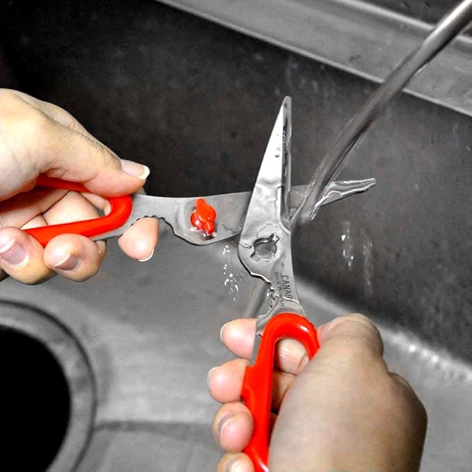 CANARY Japanese Food Scissors 6.8" Small Lightweight, Made in JAPAN, Dishwasher - Image 3