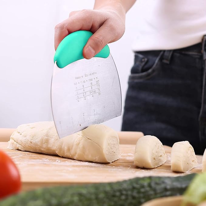 1 pcs Dough Pastry Scraper Chopper/Stainless Steel Dough Scraper Cutter - Image 7