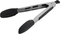 Farberware Silicone-Tipped Locking Kitchen Tongs – Heat Resistant, Nonstick Safe by Farberware