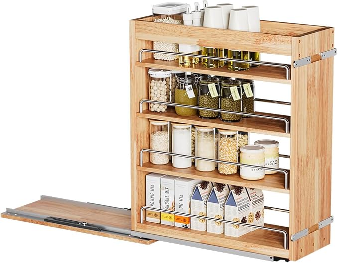 OCG 4 Tier Pull Out Spice Rack Holder Shelves, spice organization - Image 4