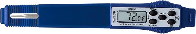 Taylor 9877FDA Compact Waterproof Digital Food Thermometer, 2.81 Inch Stem - Image 6